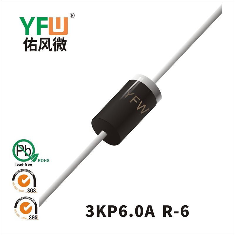 3KP6.0A-3KP6.0CA   R-6 Diode inhibitrice transitoire  YFW Youfeng Micro Factory
