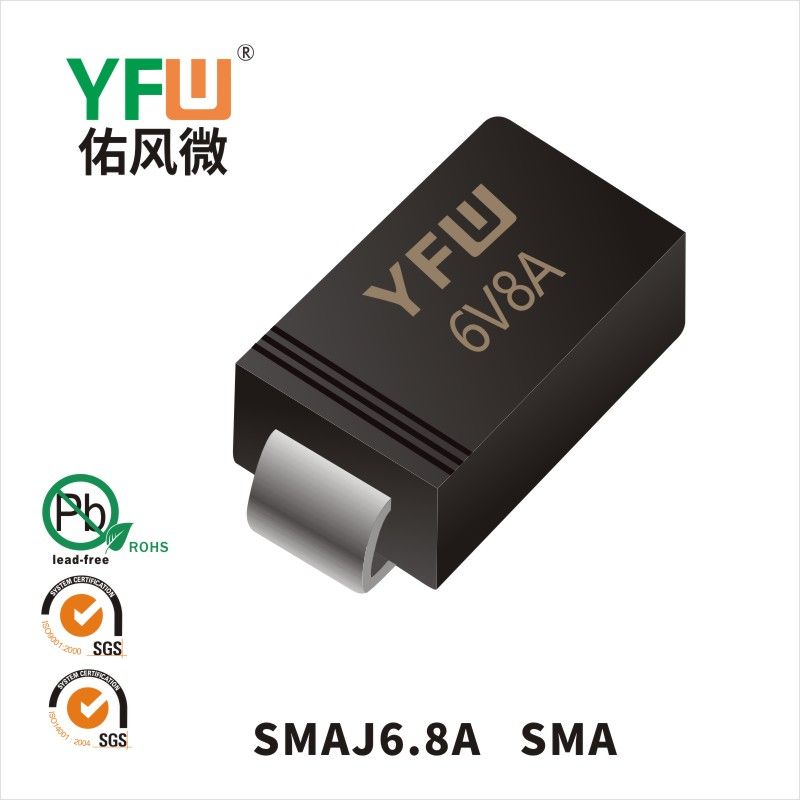 SMAJ6.8A(CA)   SMA  Diode inhibitrice transitoire  YFW Youfeng Micro Factory