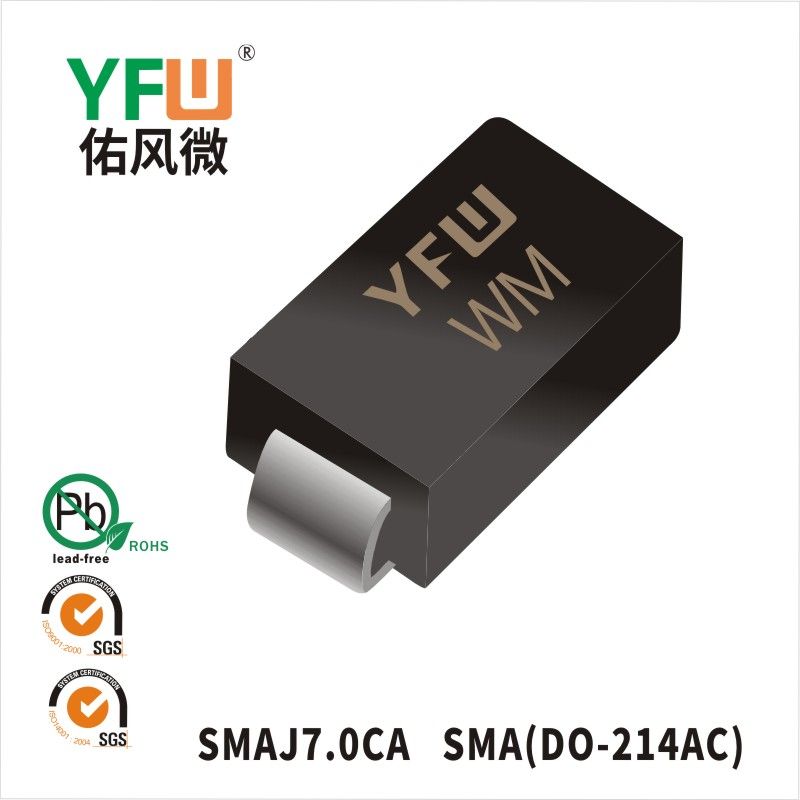SMAJ7.0CA  SMA(DO-214AC)  Diode inhibitrice transitoire  YFW Youfeng Micro Factory