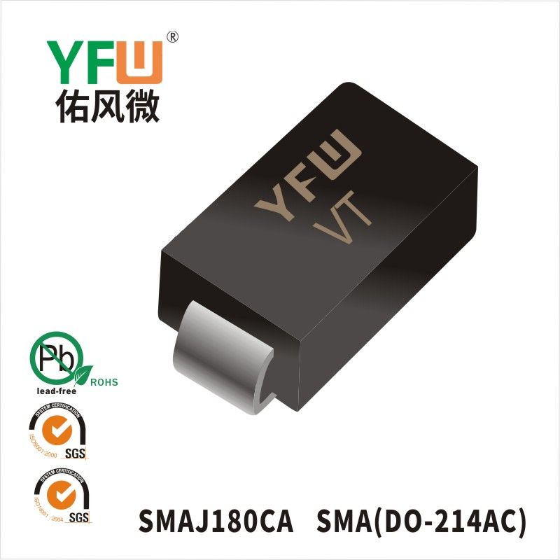 SMAJ180CA   SMA(DO-214AC)  Diode inhibitrice transitoire  YFW Youfeng Micro Factory