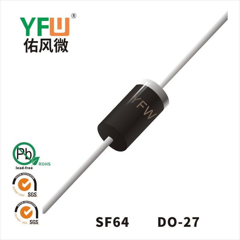 SF64  DO-27  Diode de récupération ultra rapide  YFW Youfeng Micro Factory