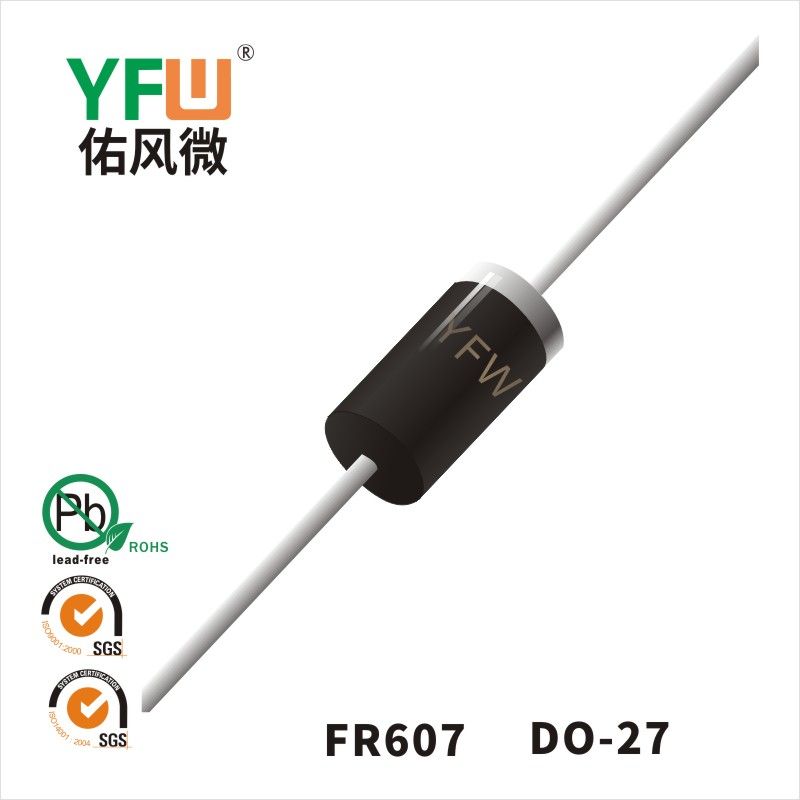 FR607   DO-27  Diode de récupération rapide  YFW Youfeng Micro Factory